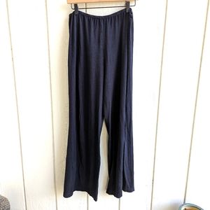 BRYN WALKER High-Waist Elastic Band Wide-Leg Lightweight Palazzo Style Pants L